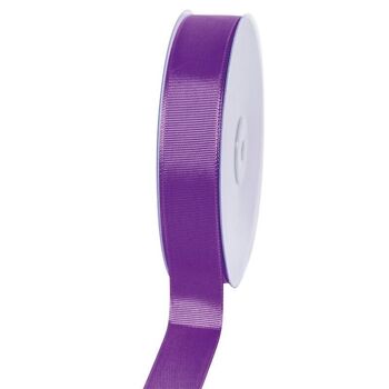 Ruban cadeau gros grain 25 mm/50 mètres violet