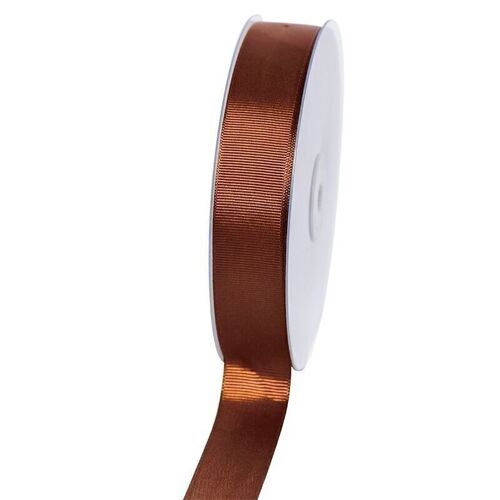 Geschenkband Grosgrain 25 mm/50Meter braun