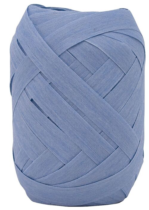 Ringelband biologisch abbaubar 10mm/12m Uni Hellblau