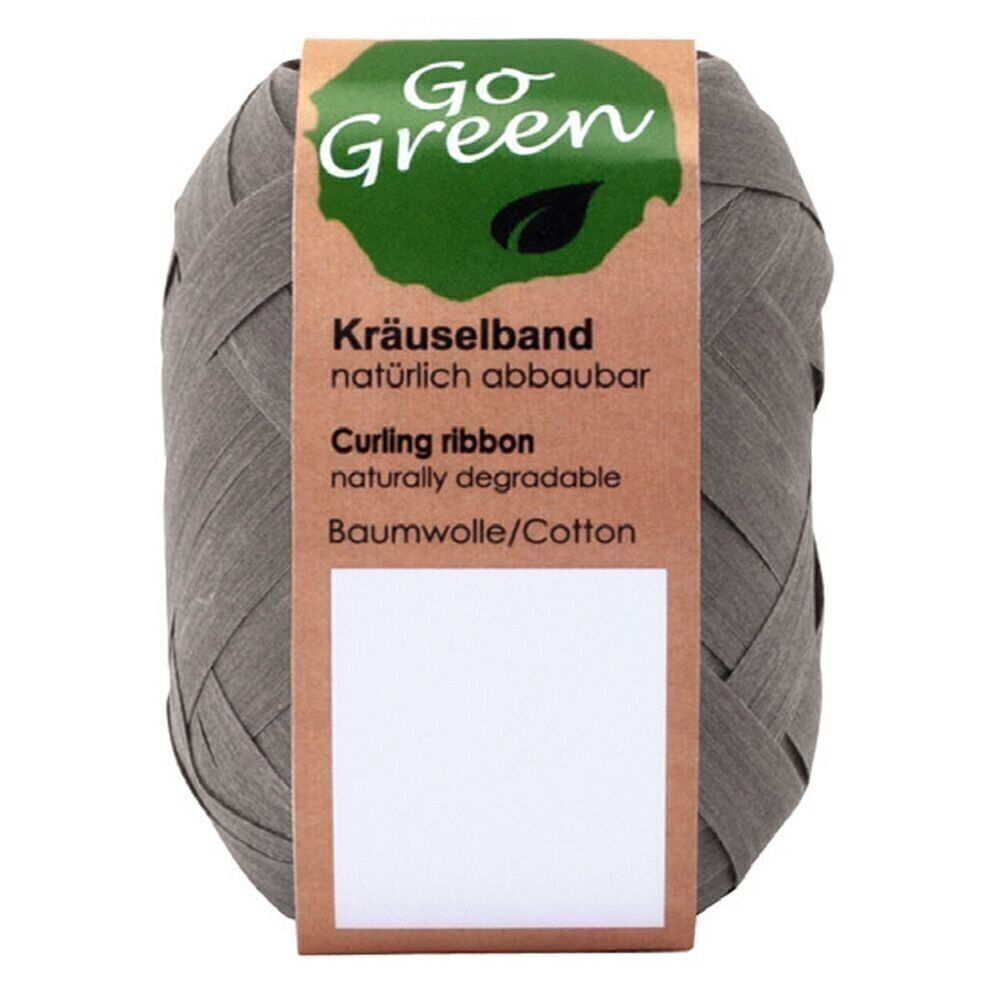 Nastro rigato biodegradabile 10mm/12m uni argento/grigio