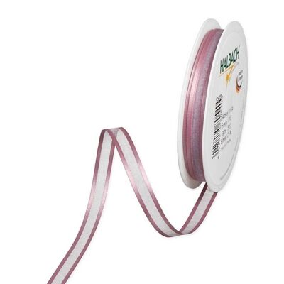 Geschenkband Chiffon Stripes 10mm/50Meter lila