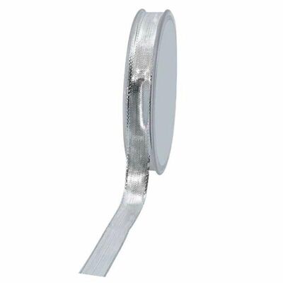 Nastro lucido 15mm 25 metri argento