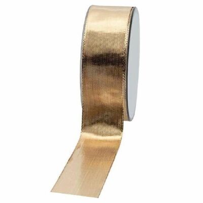 Gift ribbon glossy 40mm 25 meters gold