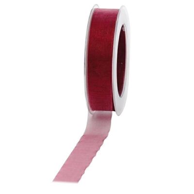 Nastro regalo in chiffon 25mm/50 metri bordeaux