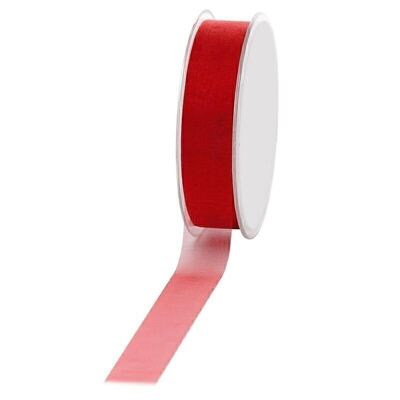 Gift ribbon Chriffon 25mm/50meters red
