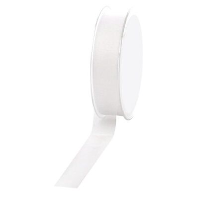 Gift ribbon chiffon 25mm/50meters white