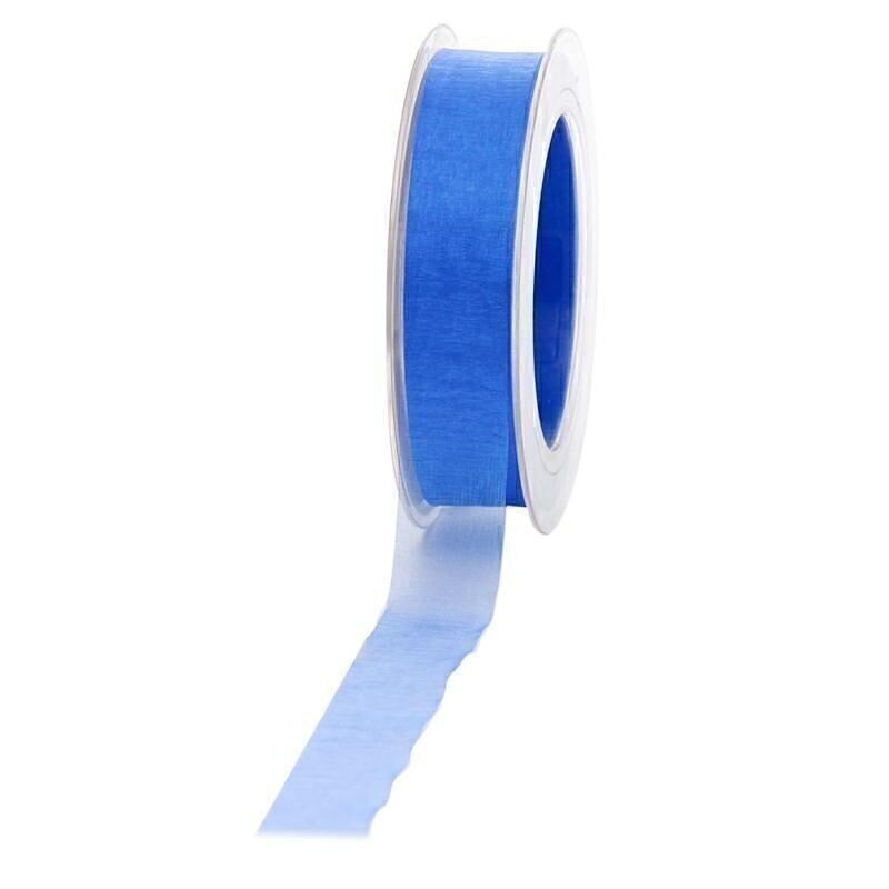 Nastro regalo in chiffon 25mm/50 metri blu reale