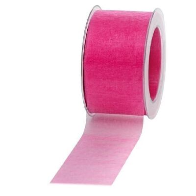 Nastro regalo in chiffon 60mm/50metro rosa