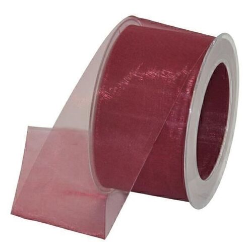 Geschenkband Chiffon 60mm/50Meter bordeaux