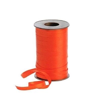 Ruban poly mat 7,5 mm 180 mètres orange