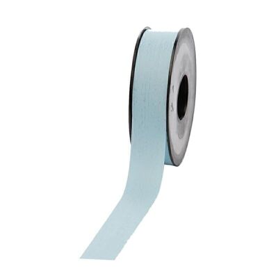 Poly ribbon matt 25mm 45meters light blue