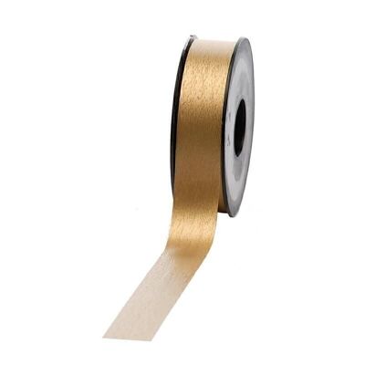 Poly ribbon matt 25mm 45meters gold