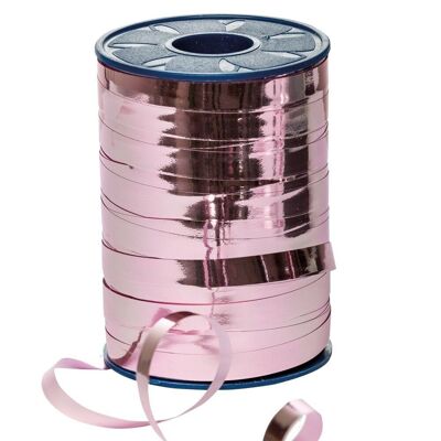 Poly ribbon metallic 10mm 250m pink