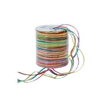 Raffia Multi roll 50 meters red/green