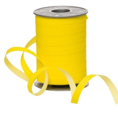 Poly ribbon Bicolour 10mm 200Meter yellow / light yellow