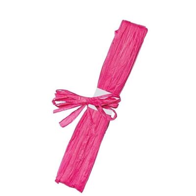 Paper raffia 15mm 50m pink