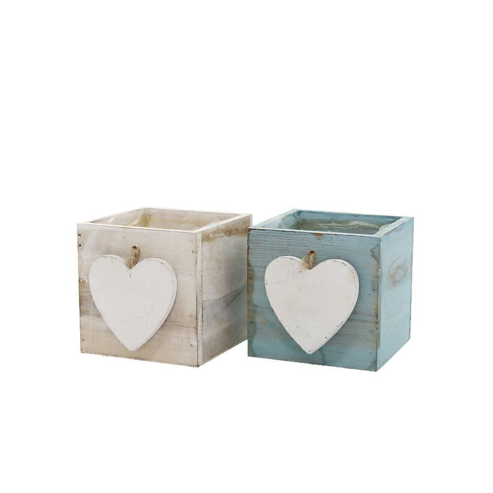 Holzschublade 2-fach sortiert 10x10x10 cm Toni