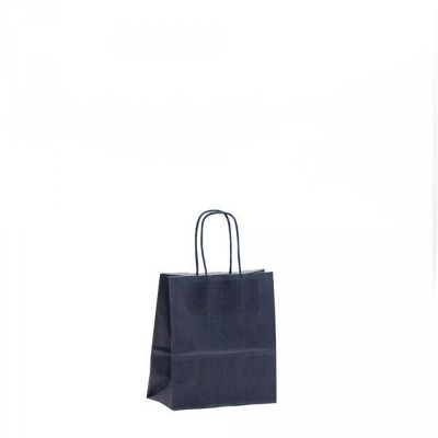 Paper carrier bags 18x08x25cm dark blue