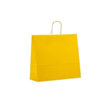 Paper carrier bags 42x13x37cm yellow