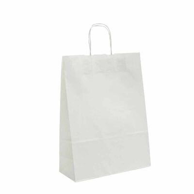 Paper carrier bags 32x13x42.5cm white