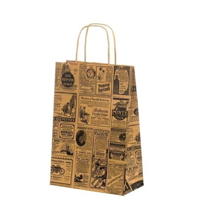Paper carrier bags "Times" 26x14x32cm