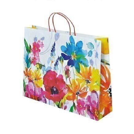 Sacchetti di carta "Floreale" 38x10x29,2 cm