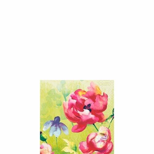 DUNI Zelltuch Serviette 24x24cm 1/4F. Garden Joy