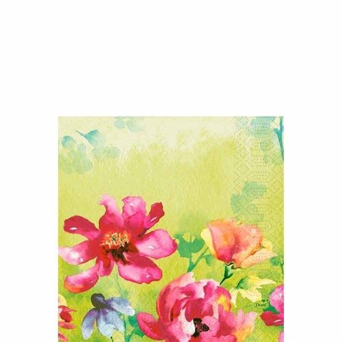 DUNI Zelltuch Serviette 33x33 cm 1/4F. Garden Joy