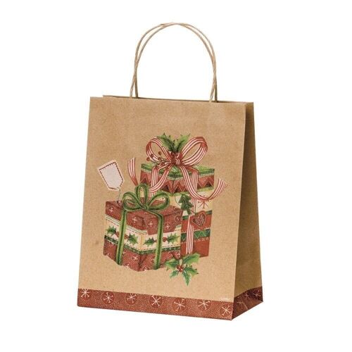 Papier Tragetaschen Geschenk Gavor 26,4x13,6x32,7 cm