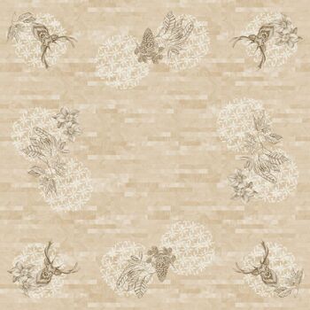Nappe DUNI Dunicel 84x84 cm Cerf Sauvage