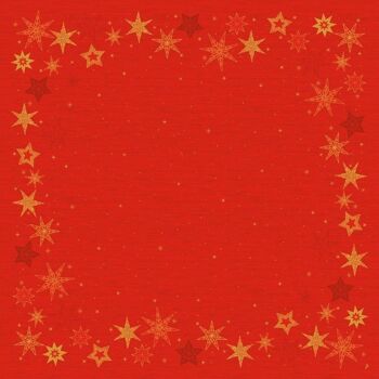 Nappe DUNI 84x84cm Star Stories Rouge