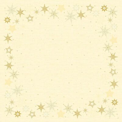 DUNI tablecloth 84x84cm Star Stories Cream