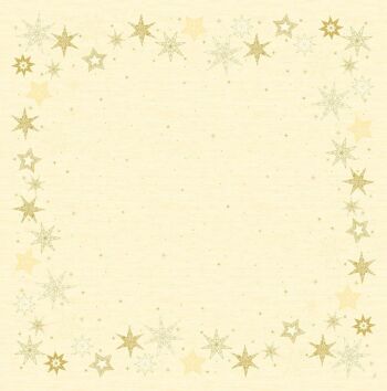 Nappe DUNI 84x84cm Star Stories crème