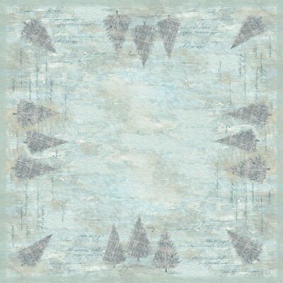 Nappe DUNI 84x84cm Bleu Hiver