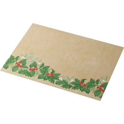 DUNI placemat paper 30 x 40 cm Snowy Berries