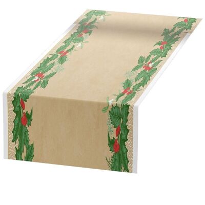 DUNI Tete-A-Tete table runner Snowy Berries