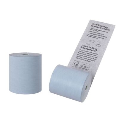 Thermal till rolls Blueforest 80x73x12 mm with text