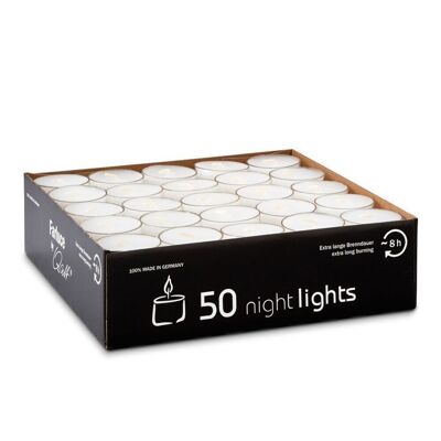 Tealights Nightlights transparent cap 38 mm