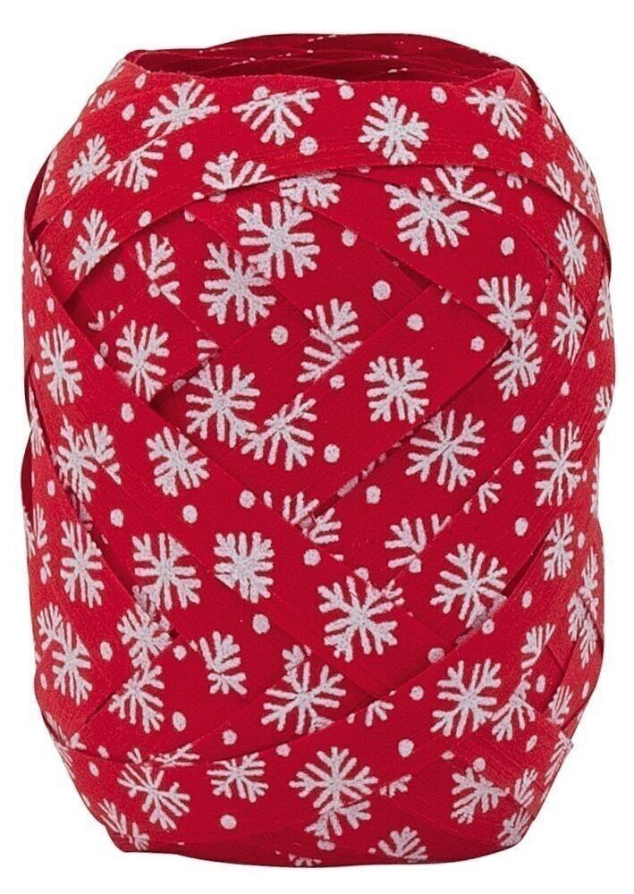 Nastro ad anello biodegradabile 10mm/12m floccato rosso