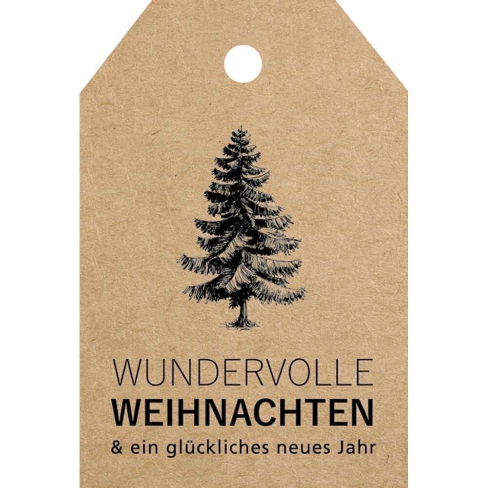 Targhetta natalizia 3,5 x 5,2 cm - Meraviglioso Natale