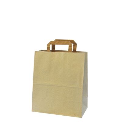 Grass paper carrier bag 18x12x28cm