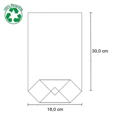 Sachet fond cellophane 180x300mm