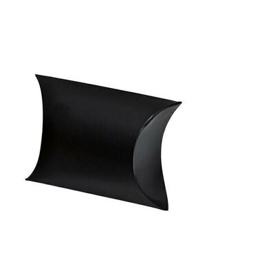 Pillow bags uni black medium 7x4x6.5 cm