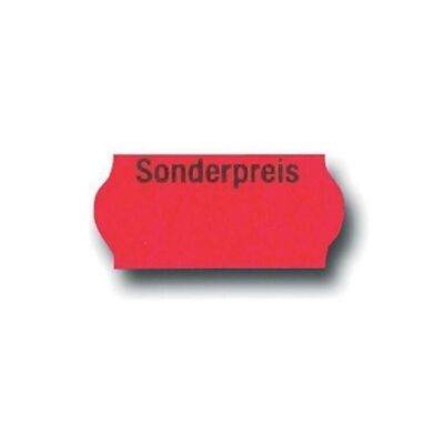 Geräte-Etiketten für S 26 26x12mm rot