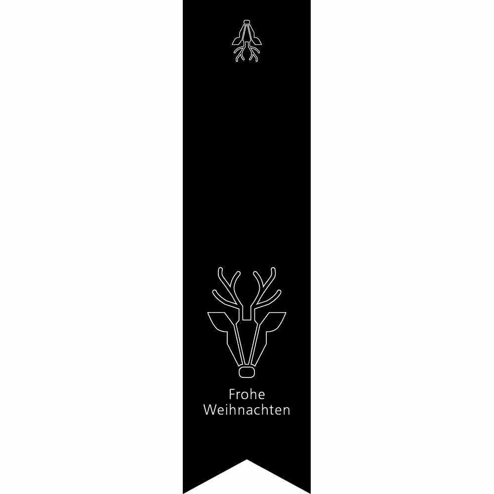 Etichette Natale 3,5 x 13,5 - Cervi di buon Natale