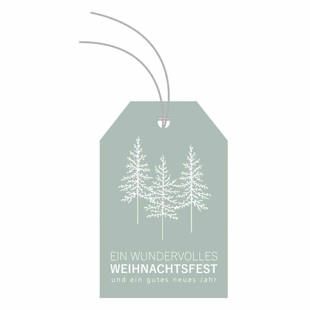 Targhetta natalizia 5,2 x 8 cm - Meraviglioso Natale