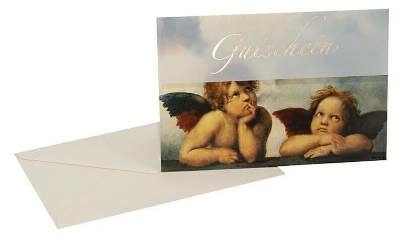 Gutschein-Klappkarte Engel