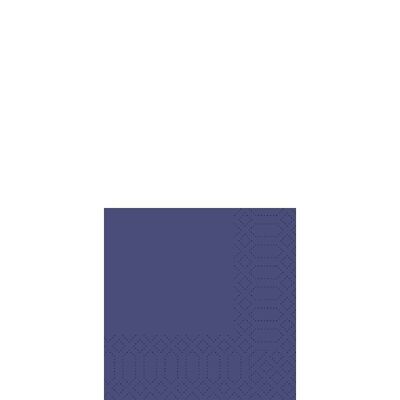 Servilleta de cóctel DUNI 24x24 cm 3 capas azul oscuro