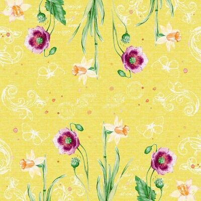 DUNI classic napkin 40x40cm 1/4F. spring lilies