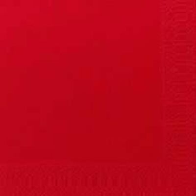 DUNI Dunisoft Serviette 20x20 cm 1/4F. Rot